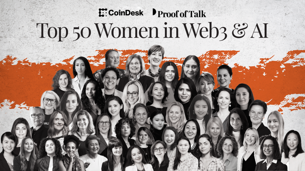 CoinDesk Top 50 Women in Web3 & AI, Powered by Proof of Talk